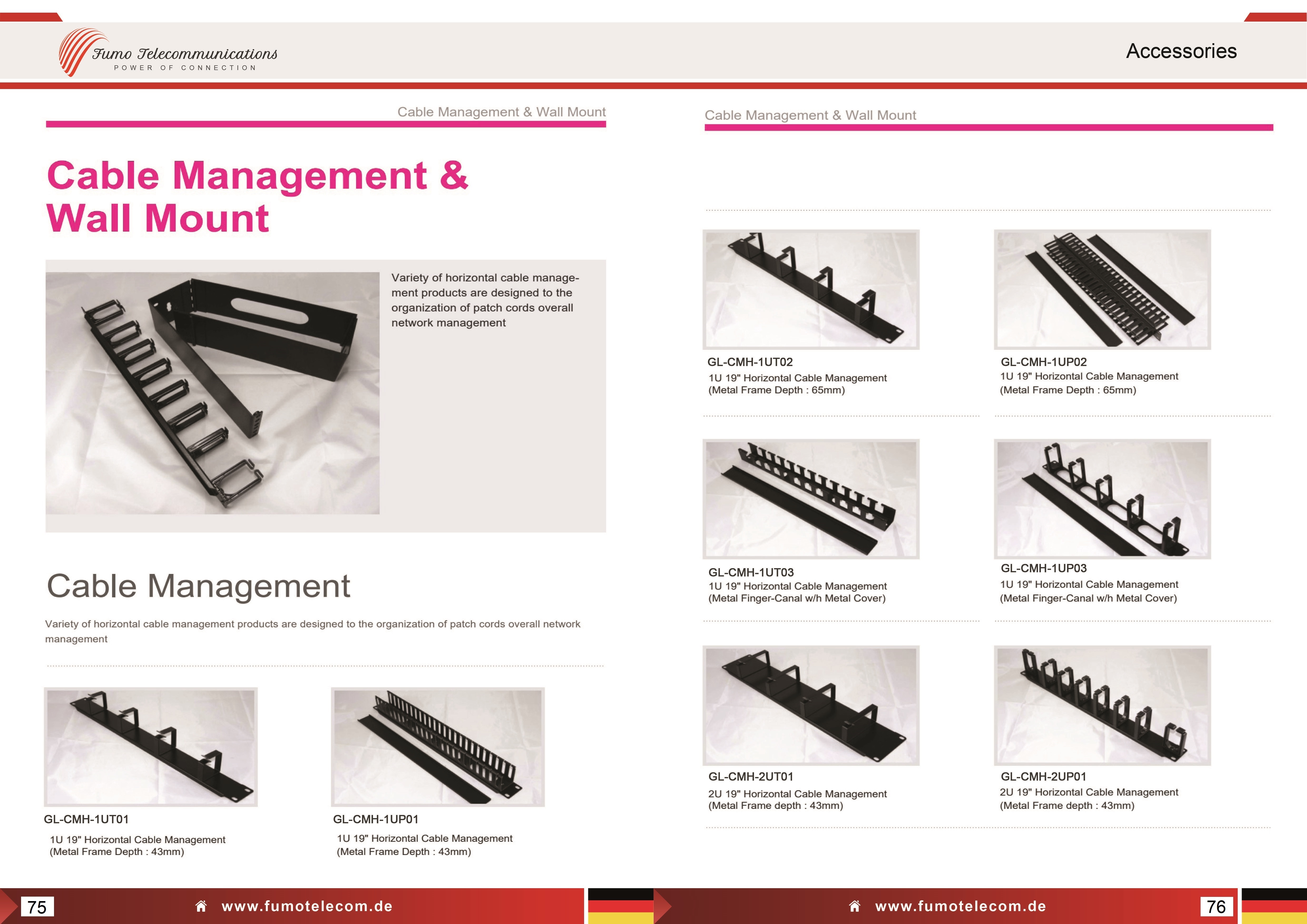 Kabelmanagement & Wandhalterung